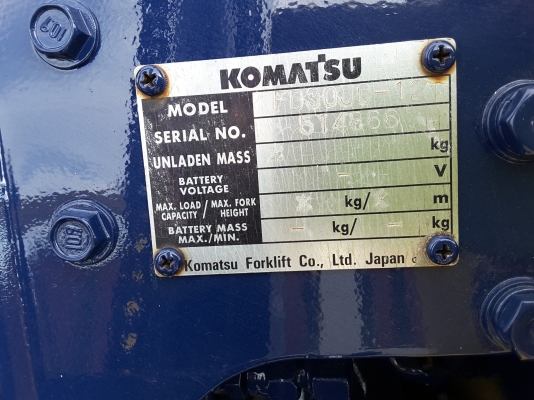 ขายฟอร์คลิฟท์ โคมัตสุดีเซลรุ่น FD30-12 เสายก 4 เมตรติดงาเท 0813535948