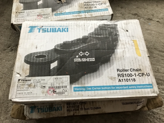 ขายโซ่ Tsubaki เบอร์ 100 made in Japan ของใหม่ในกล่องๆละ 3เมตร มี 6กล่อง ครับ