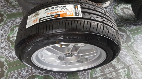 ขายล้อใหม่15 Rpf1 4รู100 พร้อมยางใหม่ HONKOOK V2 4 ล้อ