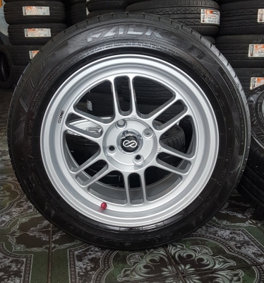 ขายล้อใหม่15 Rpf1 4รู100 ยางเปอร์เช็นปี15  4 ล้อ