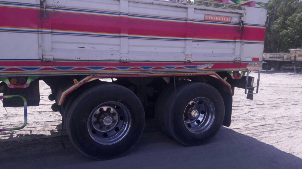 ขายรถพ่วงไม่ดั้ม 22 ล้อ แม่-ลูก กระบะเหล็กคอกเกษตร อู่.โชคชัย อุดรธานี ISUZU 360 ปี.55 รถสวย ราคา.24