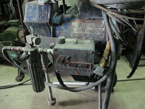 ขายชุดมอเตอร์ปั๊มพ่นสีพาวเดอร์โค้ดพร้อมตัวทำกระแสไฟฟ้าของอเมริกาEM490 ใช้ไฟบ้าน