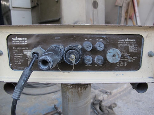 ขายชุดมอเตอร์ปั๊มพ่นสีพาวเดอร์โค้ดพร้อมตัวทำกระแสไฟฟ้าของอเมริกาEM490 ใช้ไฟบ้าน