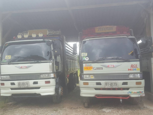 พ่วง 18 ล้อ HINO 2K 260 แรง ดั้ม กระบะเหล็ก เครื่องเดิม เกียร์เดิม มี 4 พ่วง