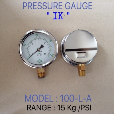 บริษัท เคเอ็นวี อินดัสเตรียล จำกัด นำเข้าและจำหน่าย PRESSURE GAUGE เพชรเกจ ik