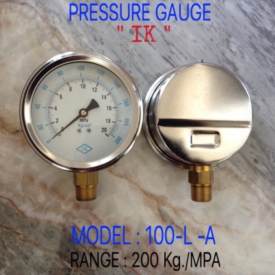 บริษัท เคเอ็นวี อินดัสเตรียล จำกัด นำเข้าและจำหน่าย PRESSURE GAUGE เพชรเกจ ik