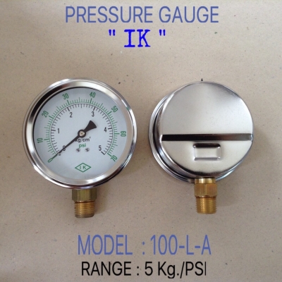 บริษัท เคเอ็นวี อินดัสเตรียล จำกัด นำเข้าและจำหน่าย PRESSURE GAUGE เพชรเกจ ik