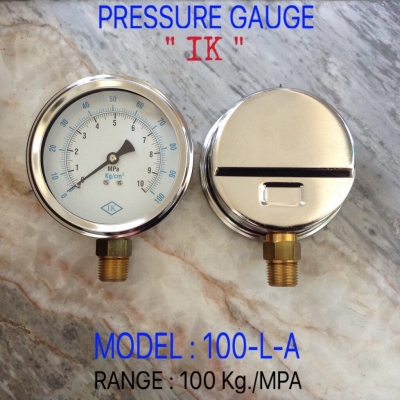 บริษัท เคเอ็นวี อินดัสเตรียล จำกัด นำเข้าและจำหน่าย PRESSURE GAUGE เพชรเกจ ik