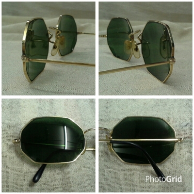 แว่นตาโกลด์ฟิลด์ &#039;อัลก้า&#039; ผู้ยิ่งใหญ่! Vintage ALGHA handmade in England บิ๊กไซซ์!