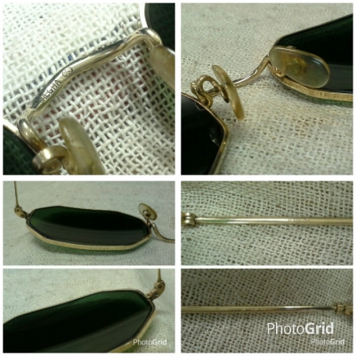 แว่นตาโกลด์ฟิลด์ &#039;อัลก้า&#039; ผู้ยิ่งใหญ่! Vintage ALGHA handmade in England บิ๊กไซซ์!