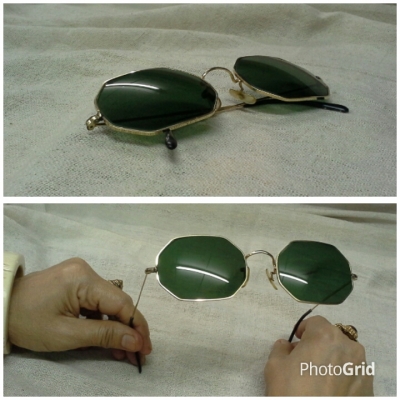 แว่นตาโกลด์ฟิลด์ &#039;อัลก้า&#039; ผู้ยิ่งใหญ่! Vintage ALGHA handmade in England บิ๊กไซซ์!