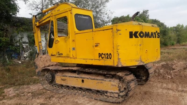 ขาย 295,000 KOMATSU PC120-2  เครื่องเดิม ปั้มแรง โช่หนา เอวแน่น (รถอยู่ ร้อยเอ็ด) 090-772-3710 090-772-3708