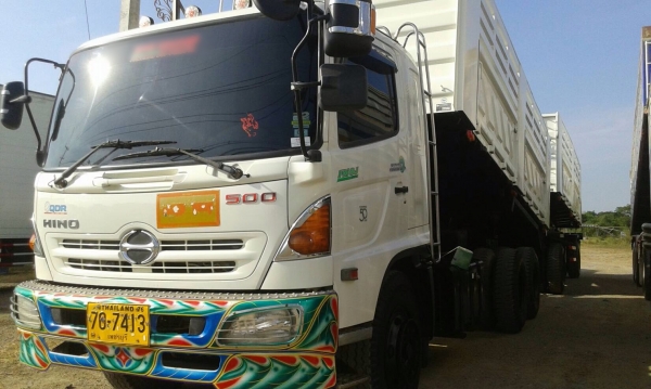 ขายรถพ่วงดัมพ์ HINO FM8J เครื่อง 251 แรง 2 เพลา ปี 55 กระบะดัมพ์สามมิตร ลูก 2 เพลา ไมล์ 190,000 ทะเบียนพร้อม ขายรถพ่วงดัมพ์ HINO FM8J เครื่อง 251 แรง 2 เพลา ปี 55 กระบะดัมพ์สามมิตร ลูก 2 เพลา ไมล์ 190,000 ทะเบียนพร้อม