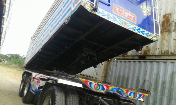 ขายรถพ่วง Isuzu เครื่อง 360 แรง ปี 55 กระบะดัมพ์มิเนียม ลูก 3 เพลาแท้ ทะเบียนพร้อม
