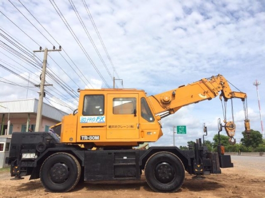 ขายรถเครน TADANO TR80M-1 (ขนาด 8 ตัน) รถนอกนำเข้าจากญี่ปุ่น สภาพสวยพร้อมใช้ มีVDOการทำงานครับ