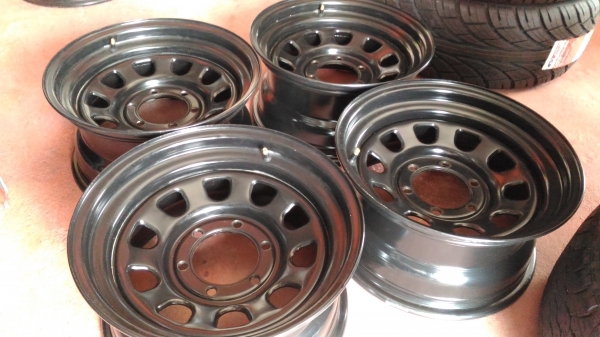 ขายล้อกะทะ HJK ขอบ 16 เหมือนใหม่ ถูกๆ