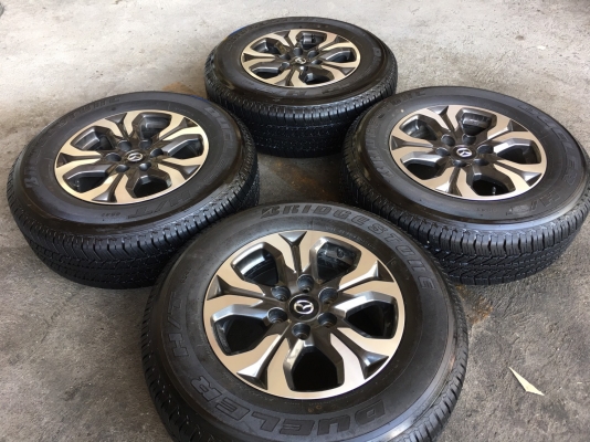 ล้อ Bt50 pro ขอบ17 ลายดอกไม้ พร้อมยางถอดป้ายแดง