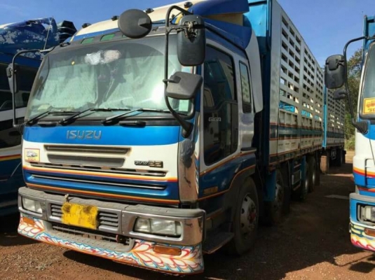 ขาย 1,350,000 ISUZU จิก้า  ปี.54 เครื่อง 6WA1-360 แรงขายรถพ่วงไม่ดั้ม 24 ล้อ แม่-ลูกกระบะเหล็กคอกเกษตรไม่ดั้ม อุ่.มีโชครุ่งเรืองกิจ 7 เกียร์  รถมี 9 พ่วง รถอยู่ จ.นครราชสีมา  090-772-3710 090-772-3708