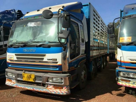 ขาย 1,350,000 ISUZU จิก้า  ปี.54 เครื่อง 6WA1-360 แรงขายรถพ่วงไม่ดั้ม 24 ล้อ แม่-ลูกกระบะเหล็กคอกเกษตรไม่ดั้ม อุ่.มีโชครุ่งเรืองกิจ 7 เกียร์  รถมี 9 พ่วง รถอยู่ จ.นครราชสีมา  090-772-3710 090-772-3708