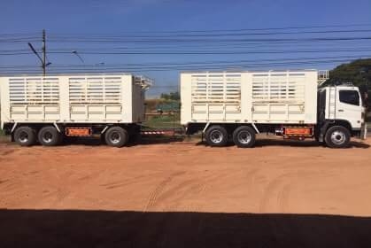 ขาย 2,500,000 HINO ซีรี้ 500 344 ปี.56 ขายรถพ่วงไม่ดั้ม 22 ล้อ แม่-ลูก กระบะเหล็กคอกเกษตรไม่ดั้ม อู่