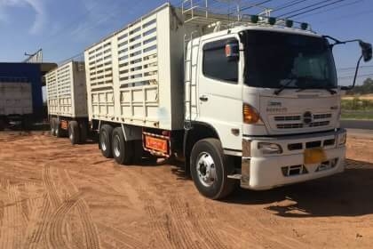 ขาย 2,500,000 HINO ซีรี้ 500 344 ปี.56 ขายรถพ่วงไม่ดั้ม 22 ล้อ แม่-ลูก กระบะเหล็กคอกเกษตรไม่ดั้ม อู่