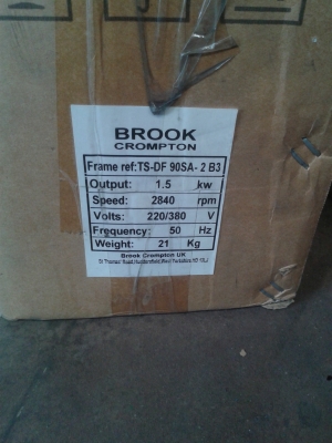 จัดให้มอเตอร์หน้าแปลน2แรง