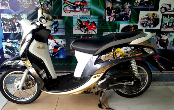 fino 115 i สีดำน้ำตาล รุ่นใหม่ หัวฉีดแล้ว รถสภาพดี ( ผ่อนได้ ดาวน์ 2900 ) 24900