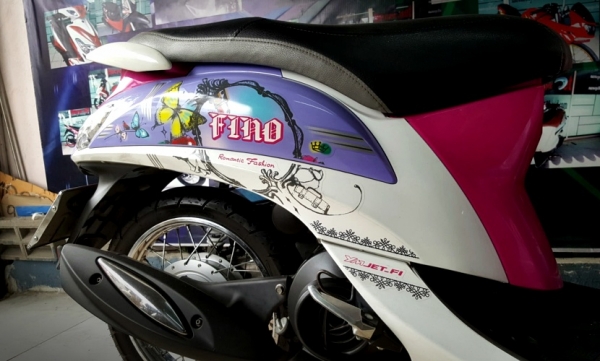 fino 115 i สีม่วงขาว รถบ้าน สภาพดีสีสวย ระบบหัวฉีดประหยัดน้ำมัน ผ่อนไม่ได้ 24900