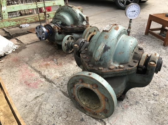 ขายหัวปั้มน้ำแรงเหวี่ยง Aurora pump made in USA. ขนาดเข้า 6นิ้ว ออก 6นิ้ว ใบพัดทองเหลือง สภาพเดิมๆจอดนาน ตัดออกจากโรงงานครับ ของเดิมใส่กับมอเตอร์ 25HP. 2800rpm. มี 2ตัว