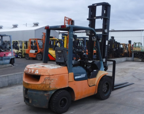 จำหน่ายรถ Forklift Used Toyota ดีเซล 3.5 ตัน ญี่ปุ่น รุ่น 7FDJ35 2Z เสา 4.5 เมตร งาสไลด์ Shift-Fork จำหน่ายรถ Forklift Used Toyota ดีเซล 3.5 ตัน ญี่ปุ่น รุ่น 7FDJ35 2Z เสา 4.5 เมตร งาสไลด์ Shift-Fork