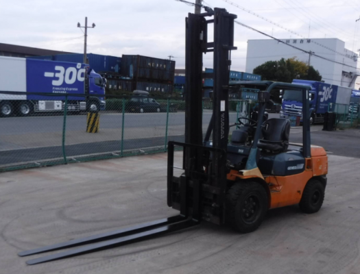 จำหน่ายรถ Forklift Used Toyota ดีเซล 3.5 ตัน ญี่ปุ่น รุ่น 7FDJ35 2Z เสา 4.5 เมตร งาสไลด์ Shift-Fork 