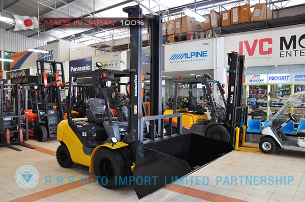 ขายรถโฟล์คลิฟท์มือสอง KOMATSU FD25C-16-731295 นำเข้าจากประเทศญี่ปุ่น 100\% ไม่เคยใช้งานในไทย