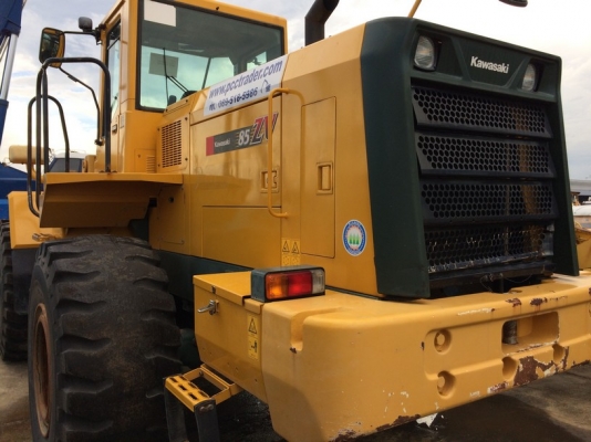 รถตัก Kawasaki รุ่น 85ZV ปี 2008 บุ้งกี๋ 3.7 คิว ยาง 23.5-25 (เท่ากับ WA430-5) ราคาถูกครับ