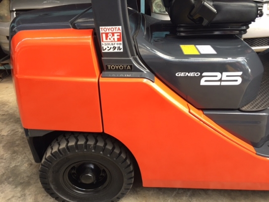 ขายรถโฟลคลิฟท์ TOYOTA 8FD25 ,1322ชั่วโมง, เครื่องยนต์ดีเซล 1DZ III ,งาปรับคว่ำหงาย, เสายกสูง 5.5 เมตร , ปุ้งกี๋นอกปากกว้าง 1.5 เมตร หนา 6 มิล, นำเข้าแท้จากญี่ปุ่น 100\% ( รถไม่เคยใช้งานในเมืองไทย นำเข้าจากญี่ปุ่น ) ขายรถโฟลคลิฟท์ TOYOTA 8FD25 ,1322ชั่วโมง, เครื่องยนต์ดีเซล 1DZ III ,งาปรับคว่ำหงาย, เสายกสูง 5.5 เมตร , ปุ้งกี๋นอกปากกว้าง 1.5 เมตร หนา 6 มิล, นำเข้าแท้จากญี่ปุ่น 100\% ( รถไม่เคยใช้งานในเมืองไทย นำเข้าจากญี่ปุ่น )