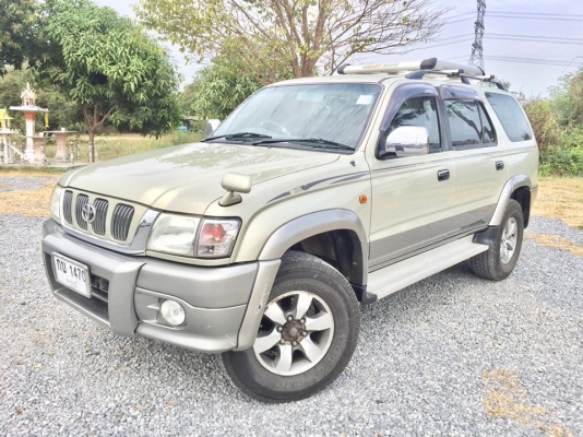 ขาย SPORT RIDER 1KZ 3.0 เทอร์โบ 4 คูณ 4 ตัวท็อป ปี 2002 - 2545 สีน้ำตาล เกียร์ธรรมดา มี ABS AIRBAG  เบาะหนัง หุ้มมาใหม่ กระจกปรับไฟฟ้า พวงมาลัยเพาเวอร์ เกียร์เข้าปกติ เกียร์โฟปกติ คัดซีสวย สตาร์ทติดง่าย ช่วงล่างแน่น ขับดี