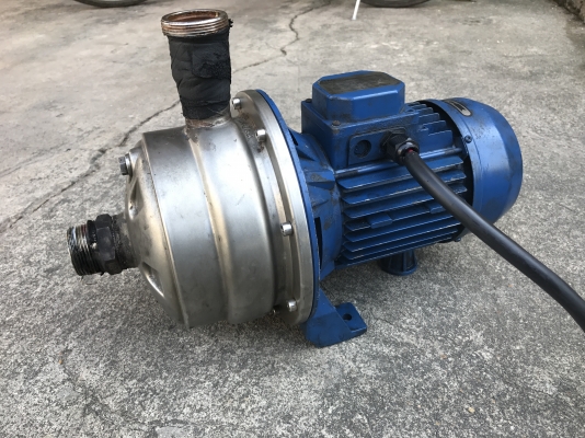 ขายปั้มน้ำหอยโข่งหัวสแตนเลสใบพัด 2ชั้น Stac 1HP. 380V made in Italy สภาพสวยเดิมๆ หมุนนิ่ม พร้อมใช้งาน