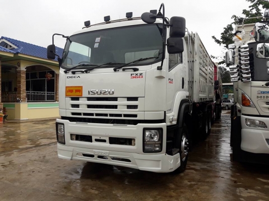 ขายรถพ่วง ISUZU เครื่อง 360 แรง ปี 56 มี 3 พ่วง กระบะดัมพ์สามมิตา ลูก 3 เพลาแท้ ทะเบียนพร้อม