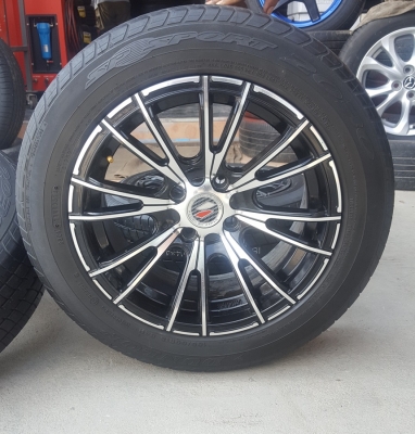 ขายล้อRAIDEN 15 4รู100 พร้อมยางปี14 4 ล้อ