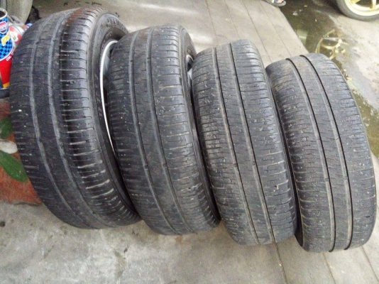 ล้อเดิมขอบ 15 ใส่รถ 4 รู 100 ได้หลายรุ่น พร้อมยาง 3900 บาท