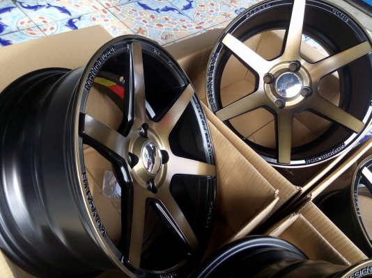 แม็กใหม่ สีดำหน้าสีชา ขอบ 15 กว้าง 7 ตามเทรนด์ ไม่ตกยุค