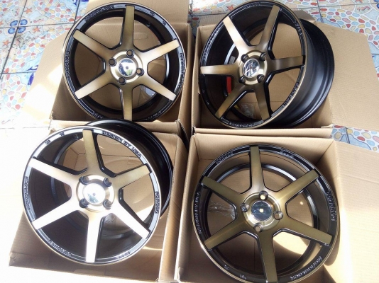 แม็กใหม่ สีดำหน้าสีชา ขอบ 15 กว้าง 7 ตามเทรนด์ ไม่ตกยุค