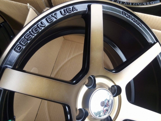 แม็กใหม่ สีดำหน้าสีชา ขอบ 15 กว้าง 7 ตามเทรนด์ ไม่ตกยุค