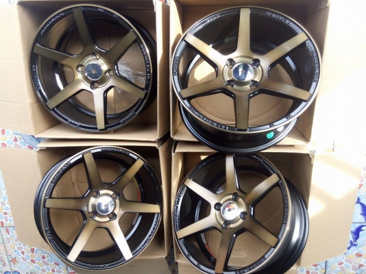 แม็กใหม่ สีดำหน้าสีชา ขอบ 15 กว้าง 7 ตามเทรนด์ ไม่ตกยุค