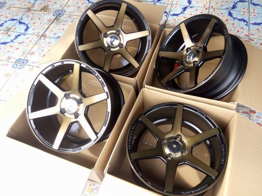 แม็กใหม่ สีดำหน้าสีชา ขอบ 15 กว้าง 7 ตามเทรนด์ ไม่ตกยุค