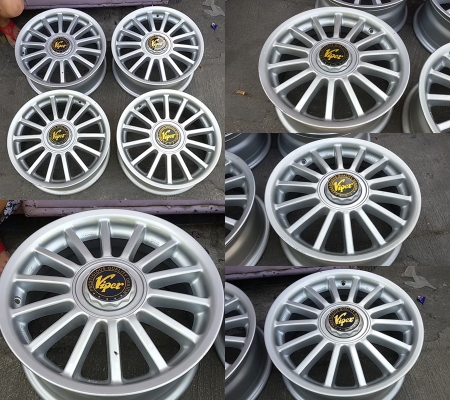 แม็ก M.A.S ขอบ 15-4-100 กว้าง 7 นิ้ว ET+38 /แม็ก Viper 15-4-100/114.3 กว้าง 6.5 นิ้ว ET+38