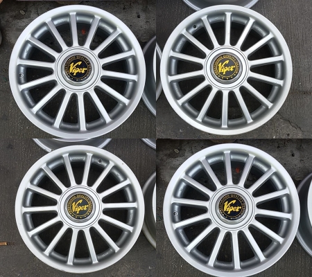 แม็ก M.A.S ขอบ 15-4-100 กว้าง 7 นิ้ว ET+38 /แม็ก Viper 15-4-100/114.3 กว้าง 6.5 นิ้ว ET+38