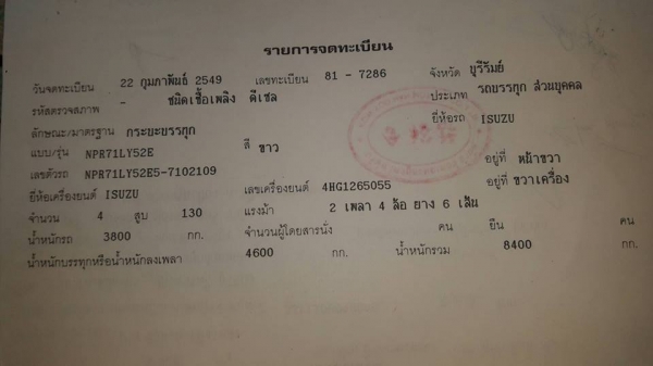 ขาย6ล้อดัมพ์ISUZU NPR130ปี49 กระบะ5คิว สามมิตรลอนนอน แชชซีสวยเดิม เครื่องแน่น ทะเบียนครบ 4HG1 ขาย6ล้อดัมพ์ISUZU NPR130ปี49 กระบะ5คิว สามมิตรลอนนอน แชชซีสวยเดิม เครื่องแน่น ทะเบียนครบ 4HG1