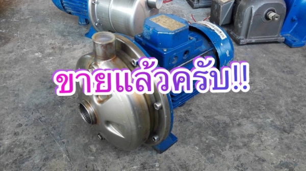 ** SOLD ** ปั้มน้ำหัวสแตนเลสอิตาลี่ Ebara 2 HP 380V สวยสดเดิมพร้อมใช้งาน
