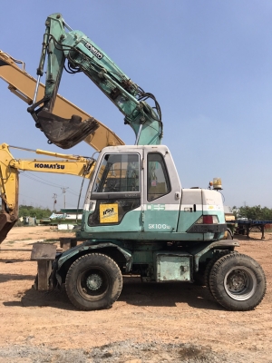 ขาย 1,200,000 KOBELCO sk 100-3W เล่มทะเบีบน เครื่องดีา ปั่มแรง รถสวยพร้อมใช้ รถอยู่ ปทุมธานี 090-772-3710 090-772-3708