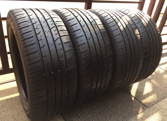 ยาง FALKEN 235 45 18 ปี14 ดอกเต็ม ไม่มีปะ ใช้ยาว ราคาไม่แพง